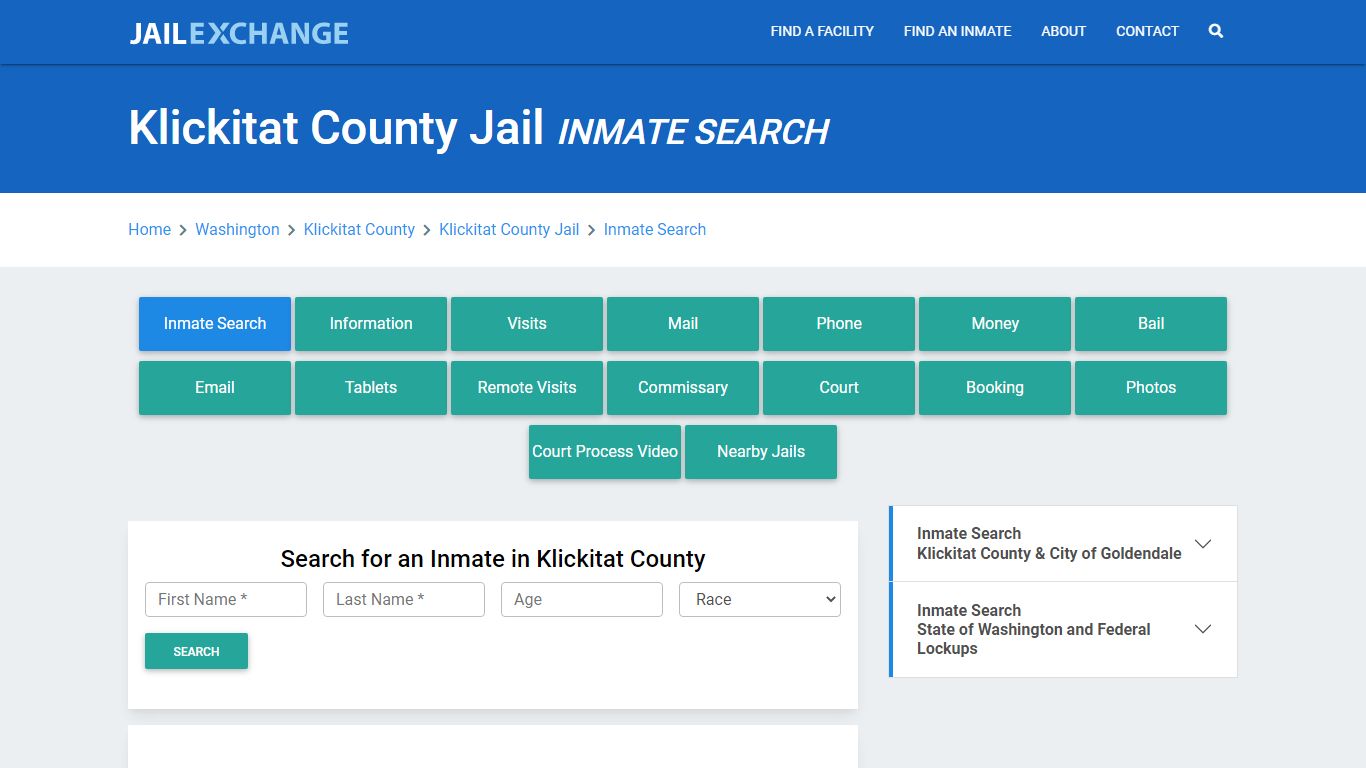 Klickitat County Jail, WA Inmate Search: Roster & Mugshots