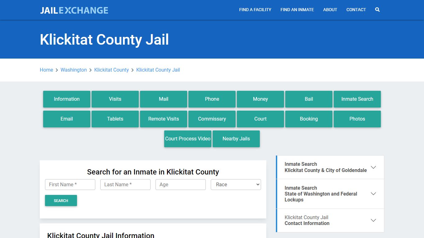 Klickitat County Jail Roster Lookup, WA, Inmate Search